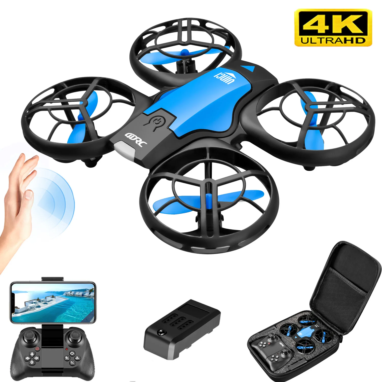 V8 신형 미니 드론 4K 프로페셔널 HD 1080P  - Drone Controller Screen 리뷰 및 가격
