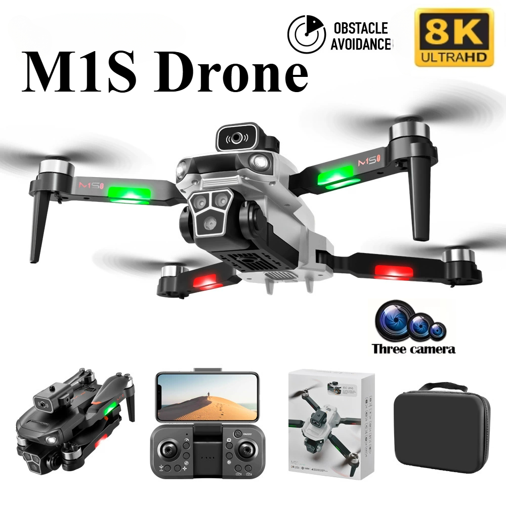 M1S 드론 8K 전문가용 트리플 카메라 장애물 회피  - Jjrc Drone X12 리뷰 및 가격