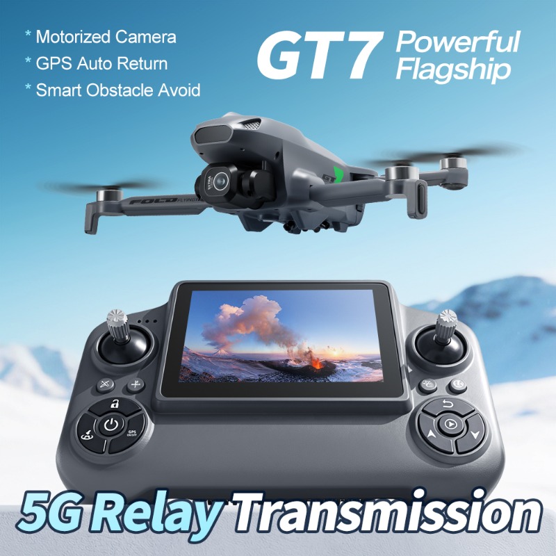 GT7 RC 프로페셔널 드론, GPS, 4K HD 카메 - Drone Controller Screen 리뷰 및 가격