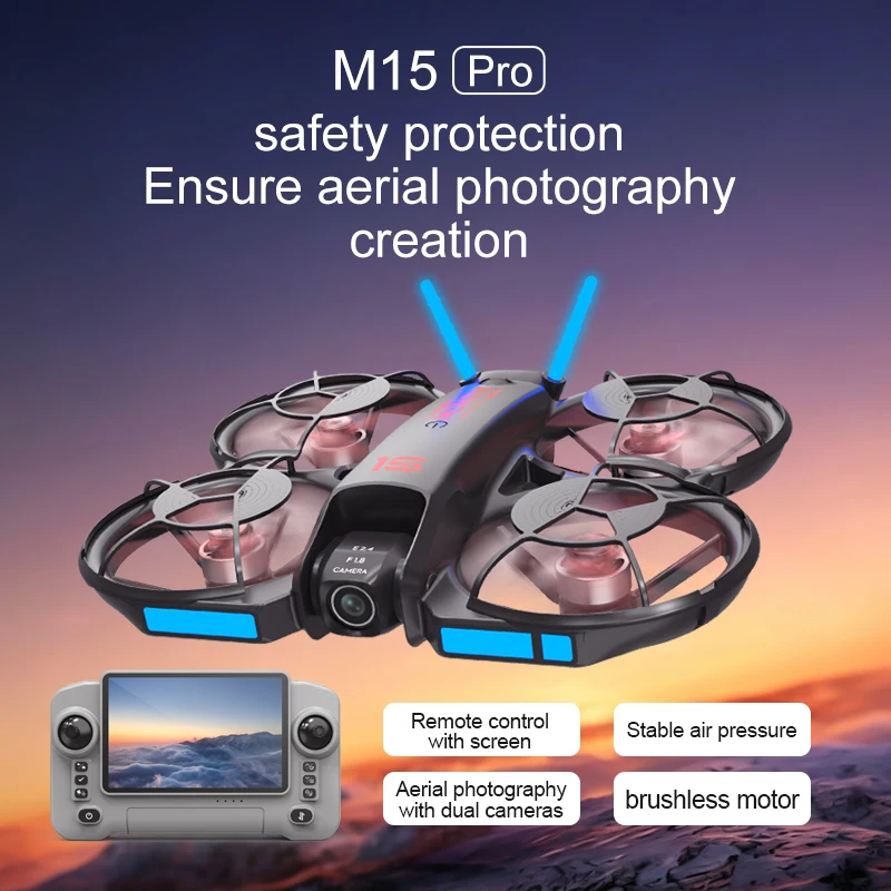 2026년형 신제품 M15 FPV 드론: 화면, 브러시 - Drone Controller Screen 리뷰 및 가격